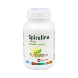 SURA VITASAN Spirulina 100 comprimidos. Complemento alimenticio con 1.000mg de alga espirulina, rico en proteínas y Vitamina B12 Precio: 22.5900004. SKU: B19Y96PATS