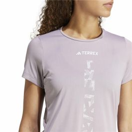 Camiseta de Manga Corta Hombre Adidas Terrex Agravic Lila