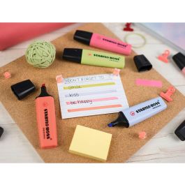 Stabilo Boss 70 Pastel Rotulador Fluorescente Expositor Bombonera 60 Unidades Colores Surtidos con Tecnología Antisecado 4h y Doble Trazo 2/5mm
