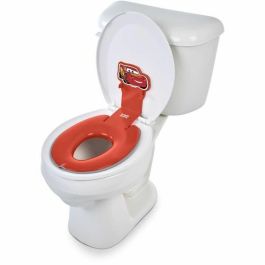 Bright Starts BRI0074451174412 Reductor Asiento Inodoro Infantil Adhesivo Universal Disney Baby Cars Instalación Rápida Semipermanente