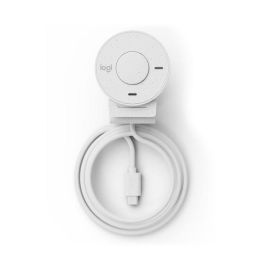 Logitech Brio 300 Webcam Blanco Crudo - 1080p/30 fps, Campo Visual 70°, Micrófono Mono, USB-C