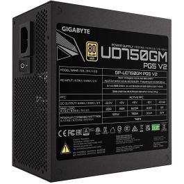 GIGABYTE UD750GM PG5 V2 Fuente de Alimentación 750W 80 PLUS Gold ATX 3.1 Modular Negro
