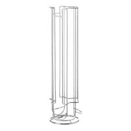 Quttin Soporte para 24 Cápsulas de Café, Organizador de Cápsulas Nespresso y Nescafé Dolce Gusto, Medidas 12x43 cm (6 Unidades)