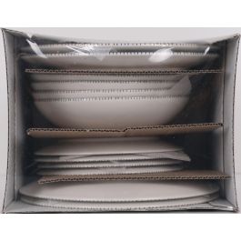 La Mediterranea Vajilla 12 Piezas Irys Monaco Ivory Brill (2 Unidades)