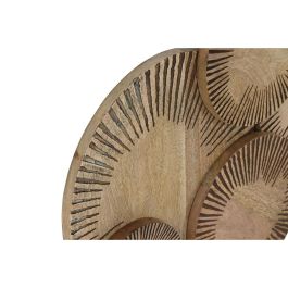 Decoración de Pared Home ESPRIT Natural Moderno Círculos 84 X 4,5 X 56 CM Decoración de Pared Home ESPRIT Natural Moderno Círculos 84 X 4,5 X 56 CM