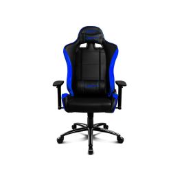 DRIFT DR200 Silla para videojuegos de PC Asiento acolchado Negro, Azul con reposabrazos 3D, respaldo reclinable y cojines lumbar/cervical