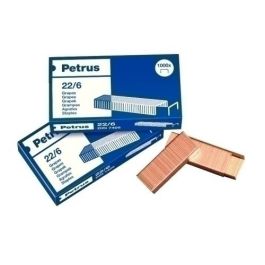 Petrus Grapas 22-6 Cobreadas - Caja de 1000 Unidades Precio: 0.99000022. SKU: BIX55721