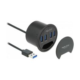 Delock Concentrador USB de escritorio 4 Puertos USB-A 3.2 Gen 1, SuperSpeed 5 Gbps, 1.5 m, Negro Precio: 43.68999998. SKU: B12QCJWSWV
