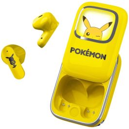 OTL TECHNOLOGIES Auriculares Inalambricos Pikachu Pokemon TWS Bluetooth V5.3 con Pantalla LED Iluminada y Hasta 16 Horas de Bateria