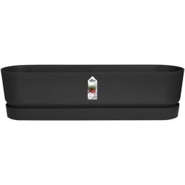 Greenville Oval Planter - Plastic - Ø70 - Negro