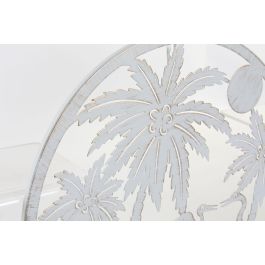 DKD Home Decor Decoración de Pared Estilo Mediterráneo con Palmeras de Metal Blanco 40x40x1 cm (4 Unidades) DKD Home Decor Decoración de Pared Estilo Mediterráneo con Palmeras de Metal Blanco 40x40x1 cm (4 Unidades)