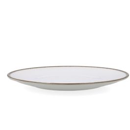 Bidasoa Orion Hydrozero Plato Pizza de Porcelana, 30 cm, Pack de 6 Unidades, Blanco, Apilable y Resistente