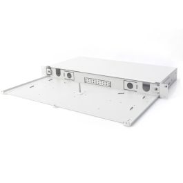 Digitus LWL Spleißbox 1HE Caja de empalmes de fibra óptica, extensible, cierre rápido, Interior, Acero