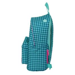 Mochila para Portátil Nait Nait Pata de gallo verde Verde 31 x 41 x 16 cm