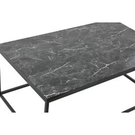 DKD Home Decor Mesa Centro Moderno Negro MDF y Metal 100 x 60 x 40 cm