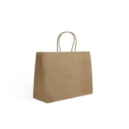 Algon Set 3 Bolsas Papel Kraft 32 cm x 20 cm x 26 cm (24 Unidades)