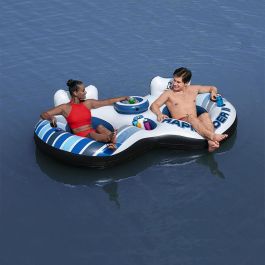 Bestway Rueda Doble Hinchable con Asas Rapid Rider 251x132 cm Playa y Piscina 43113