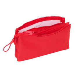 Portatodo Triple Atlético Madrid Rojo 22 x 12 x 3 cm