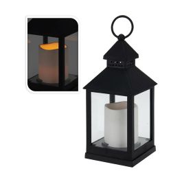 Farol con vela de led negro 10.5x10.5x23cm Precio: 5.79000004. SKU: B1HR93YMA4