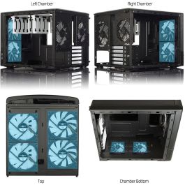 Fractal Design Node 804 Caja Negra Mini-Tower para Placas Micro ATX y Mini-ITX
