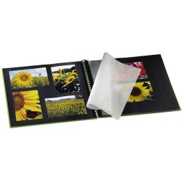 Hama 94870 Fine Art Spiral, álbum de fotos, apfelgrn, 36x32 cm, 50 páginas negras