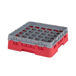 CAMBRO - 36S318-163 - Cesta de lavado 36 comp. 1 altura - 7,2 cm Ø máx. - alt. máx. 9,4 cm - 50 x 50 x 14,3 cm - Rojo Precio: 45.78999975. SKU: B1AT653XMJ
