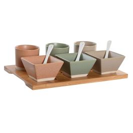 DKD Home Decor Aperitivo Scandi, Set de 10 Piezas, Porcelana y Bambú, Multicolor, 28x18.8x1.5 cm, Apto Lavavajillas Precio: 21.6900002. SKU: B158NRYBMS