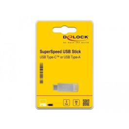 DeLOCK USB 3.2 Gen 1 Memoria USB-C + Type-A 64GB - Carcasa de Metal