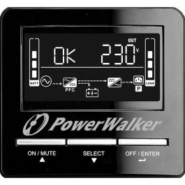 PowerWalker VI 3000 CW UPS Line-Interactive 3000VA/2100W Onda Pura, AVR, para Servidores, PC Gaming y Redes con Pantalla LCD