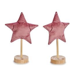 Figura Estrella Navidad Pequeña Rosa Krist+ 7x26x16 cm Madera y Poliéster (24 Unidades) Precio: 53.49999996. SKU: B1D8FVTWJB