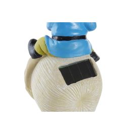 DKD Home Decor Decoración Luminosa LED Resina Multicolor Gnomo Solar 10.7 x 20.5 x 11 cm (2 Unidades)