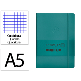 Antartik Cuaderno A5 Tapa Blanda Hojas Cuadriculadas Verde Aguamarina 80 Hojas 80 gr FSC Precio: 5.50000055. SKU: B18FDMSAA5