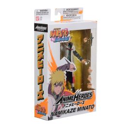 Bandai ANIME HEROES MINATO Figura de Naruto Namikaze de 17cm con +16 Puntos de Articulación