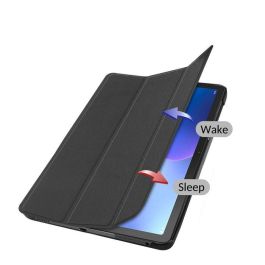 eSTUFF Funda Folio HOUSTON para Lenovo Tab M10 Plus (3ª Gen) Negra - Ultradelgada, Protección, Auto Encendido/Apagado, 2 Soportes