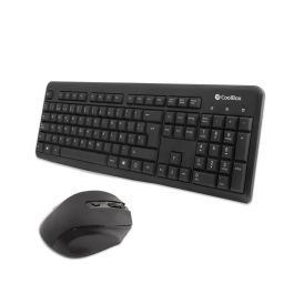 Teclado y Ratón CoolBox COO-KTR-02W Qwerty Español Inalámbrico Negro Español QWERTY Precio: 16.59000024. SKU: B19EKJJPCJ