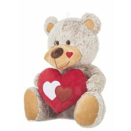 Peluche oso beig c/corazón 60cm. Precio: 22.0704. SKU: B1HQBC6L8S