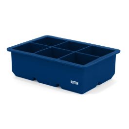 Inde Cubitera Flexible de Silicona para 6 Cubitos de Hielo Lua Quttin, 16.5x11.3x5 cm (24 Unidades)