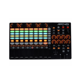 AkaiPro APC40 Mk2 Controlador USB MIDI para Ableton Live con Matriz de Clips 5x8 RGB y 9 Faders Asignables