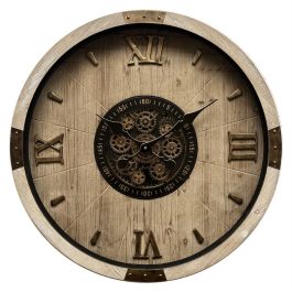 DKD Home Decor Reloj de Pared Cottage Madera Abeto/Cristal Natural Dorado 63.5x63.5x8 cm para Salón Precio: 87.78999999. SKU: B1HBNMGJDG