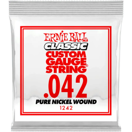 Ernieball Cuerda Eléctrica Classic Pure Nickel Calibre .042 Precio: 2.50000036. SKU: B1KLG7BRDP
