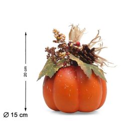 Calabaza Decorativa Naranja Con Piña Y Hojas 15x20 cm Para Centros De Mesa Otoño Halloween Precio: 8.4095. SKU: B1CSA8BYBE