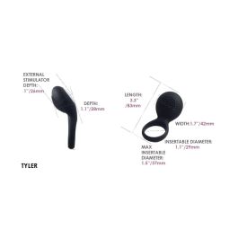 Anillo Vibrador Svakom Tyler Negro Anillo Vibrador Svakom Tyler Negro