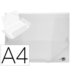 Liderpapel Carpeta Solapas 34964 Polipropileno Cierre Gomas Formato Din A4 Transparente Translucido Precio: 1.88999943. SKU: B18ZBKPGDY