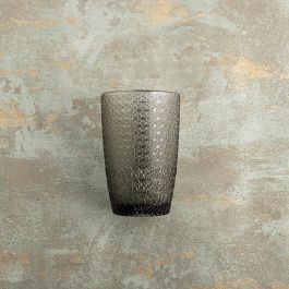 Bidasoa Ikonic: Set 6 Vasos Altos de Vidrio Gris de 35 cL - Apto Lavavajillas y Microondas, Sin Plomo ni Cadmio
