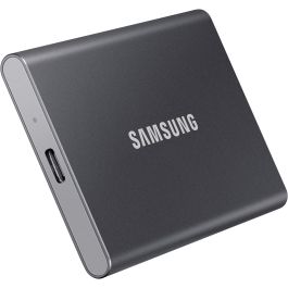 Samsung Portable SSD T7 2TB USB 3.2 Gen2 Tipo C Gris Titanio - NVMe, Lectura 1050MB/s, Escritura 1000MB/s, Aluminio