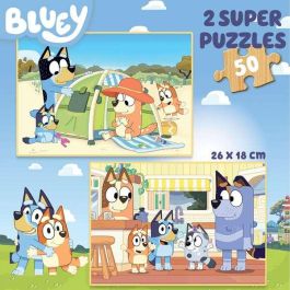 Educa Puzzle 2x50 Bluey Madera 100 Piezas