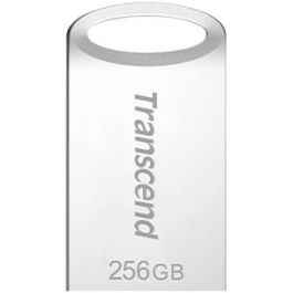 Transcend JetFlash 710S 256GB USB 3.2 Gen 1 (3.1 Gen 1) Pendrive Metálico Plata Anti-Polvo, Golpes y Salpicaduras
