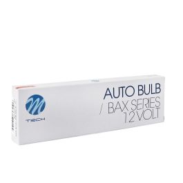 M-Tech MTECZ58 Lámpara Halógena B8.5D 12V 1.2W Tipo BAX black, de vidrio de cuarzo templado y acero de alta calidad, Pack 10 Unidades