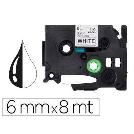 Q-connect Cinta TZE-211 Blanco-Negro 6mm Longitud 8 mt Compatible Brother Precio: 6.89000015. SKU: B1CBN2NF5Y