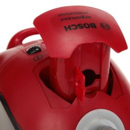 BOSCH Aspiradora infantil de juguete realista con sonidos, ruedas giratorias y función de aspirado real, 74 cm, para +3 años